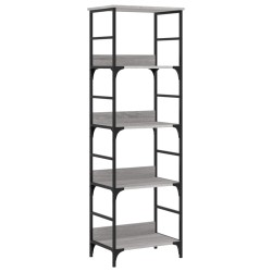 vidaXL Bücherregal Grau Sonoma 50x33x153 cm Holzwerkstoff