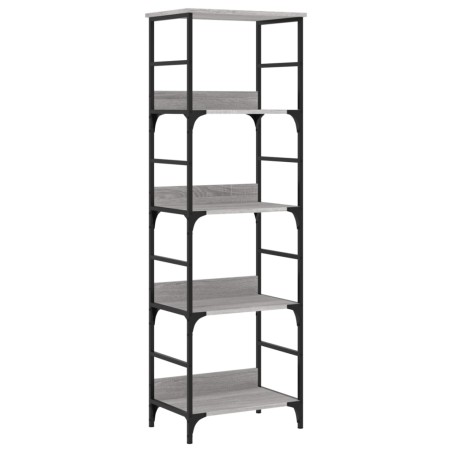 vidaXL Bücherregal Grau Sonoma 50x33x153 cm Holzwerkstoff