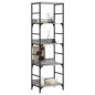 vidaXL Bücherregal Grau Sonoma 50x33x153 cm Holzwerkstoff vidaXL Bücherregal Grau Sonoma 50x33x153 cm Holzwerkstoff