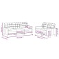 vidaXL 2-tlg. Sofagarnitur mit Kissen Dunkelgrau Stoff vidaXL 2-tlg. Sofagarnitur mit Kissen Dunkelgrau Stoff
