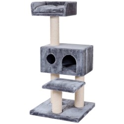 Quapas! Kratzbaum Comfort Grau 56x56x124 cm