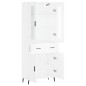 Highboard Weiß 69,5x34x180 cm Holzwerkstoff Highboard Weiß 69,5x34x180 cm Holzwerkstoff