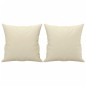 vidaXL 2-tlg. Sofagarnitur mit Kissen Creme Kunstleder vidaXL 2-tlg. Sofagarnitur mit Kissen Creme Kunstleder