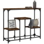 vidaXL Konsolentisch Räuchereiche 89,5x28x76 cm Holzwerkstoff vidaXL Konsolentisch Räuchereiche 89,5x28x76 cm Holzwerkstoff