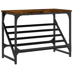vidaXL Schuhregal Räuchereiche 60x30x45 cm Holzwerkstoff