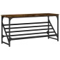 vidaXL Schuhregal Räuchereiche 90x30x45 cm Holzwerkstoff vidaXL Schuhregal Räuchereiche 90x30x45 cm Holzwerkstoff