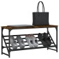 vidaXL Schuhregal Räuchereiche 90x30x45 cm Holzwerkstoff vidaXL Schuhregal Räuchereiche 90x30x45 cm Holzwerkstoff