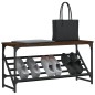 vidaXL Schuhregal Braun Eichen-Optik 90x30x45 cm Holzwerkstoff vidaXL Schuhregal Braun Eichen-Optik 90x30x45 cm Holzwerkstoff