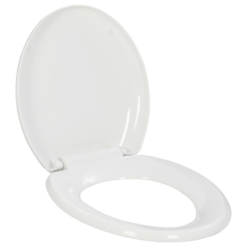 vidaXL Toilettensitz mit Absenkautomatik und Quick-Release-Design Weiß vidaXL Toilettensitz mit Absenkautomatik und Quick-Release-Design Weiß