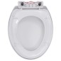 vidaXL Toilettensitz mit Absenkautomatik und Quick-Release-Design Weiß vidaXL Toilettensitz mit Absenkautomatik und Quick-Release-Design Weiß