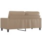 vidaXL 2-Sitzer-Sofa Cappuccino-Braun 140 cm Kunstleder vidaXL 2-Sitzer-Sofa Cappuccino-Braun 140 cm Kunstleder