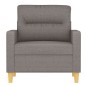 vidaXL Sofasessel Taupe 60 cm Stoff vidaXL Sofasessel Taupe 60 cm Stoff