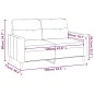 vidaXL 2-Sitzer-Sofa Hellgelb 120 cm Stoff vidaXL 2-Sitzer-Sofa Hellgelb 120 cm Stoff