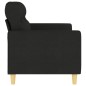 vidaXL 2-Sitzer-Sofa Schwarz 140 cm Stoff vidaXL 2-Sitzer-Sofa Schwarz 140 cm Stoff