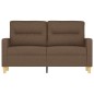 vidaXL 2-Sitzer-Sofa Braun 120 cm Stoff vidaXL 2-Sitzer-Sofa Braun 120 cm Stoff