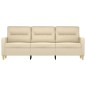 vidaXL 3-Sitzer-Sofa Creme 180 cm Stoff vidaXL 3-Sitzer-Sofa Creme 180 cm Stoff