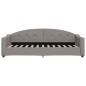 vidaXL Tagesbett mit Matratze Taupe 80x200 cm Stoff vidaXL Tagesbett mit Matratze Taupe 80x200 cm Stoff