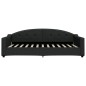 vidaXL Tagesbett mit Matratze Schwarz 100x200 cm Stoff vidaXL Tagesbett mit Matratze Schwarz 100x200 cm Stoff