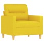 vidaXL Sofasessel Hellgelb 60 cm Stoff vidaXL Sofasessel Hellgelb 60 cm Stoff