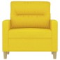 vidaXL Sofasessel Hellgelb 60 cm Stoff vidaXL Sofasessel Hellgelb 60 cm Stoff