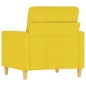 vidaXL Sofasessel Hellgelb 60 cm Stoff vidaXL Sofasessel Hellgelb 60 cm Stoff