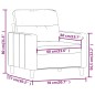 vidaXL Sofasessel Hellgelb 60 cm Stoff vidaXL Sofasessel Hellgelb 60 cm Stoff