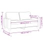 vidaXL 2-Sitzer-Sofa Grau 120 cm Kunstleder vidaXL 2-Sitzer-Sofa Grau 120 cm Kunstleder