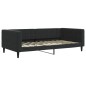 vidaXL Tagesbett Ausziehbar mit Schubladen Schwarz 100x200 cm Samt vidaXL Tagesbett Ausziehbar mit Schubladen Schwarz 100x200 cm Samt