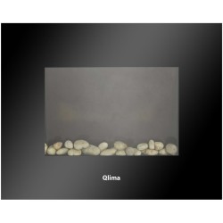 Qlima Elektroheizung in Kaminoptik EFE 2018 1800 W Schwarz