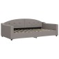 vidaXL Tagesbett Ausziehbar mit Schubladen Taupe 100x200 cm Stoff vidaXL Tagesbett Ausziehbar mit Schubladen Taupe 100x200 cm Stoff