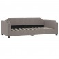vidaXL Tagesbett Ausziehbar mit Schubladen Taupe 100x200 cm Stoff vidaXL Tagesbett Ausziehbar mit Schubladen Taupe 100x200 cm Stoff