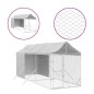 vidaXL Outdoor-Hundezwinger mit Dach Silbern 2x6x2,5m Verzinkter Stahl vidaXL Outdoor-Hundezwinger mit Dach Silbern 2x6x2,5m Verzinkter Stahl