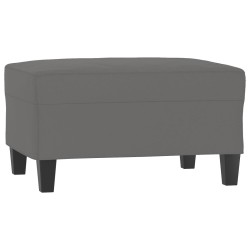 vidaXL Fußhocker Dunkelgrau 70x55x41 cm Mikrofasergewebe