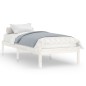 vidaXL Massivholzbett Weiß 75x190 cm vidaXL Massivholzbett Weiß 75x190 cm
