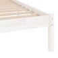vidaXL Massivholzbett Weiß 75x190 cm vidaXL Massivholzbett Weiß 75x190 cm