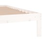 vidaXL Massivholzbett Weiß 90x190 cm vidaXL Massivholzbett Weiß 90x190 cm