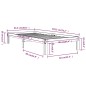 vidaXL Massivholzbett Weiß 90x190 cm vidaXL Massivholzbett Weiß 90x190 cm