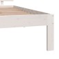 vidaXL Massivholzbett Weiß 90x190 cm vidaXL Massivholzbett Weiß 90x190 cm