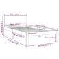 vidaXL Massivholzbett Weiß 90x190 cm vidaXL Massivholzbett Weiß 90x190 cm
