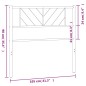 vidaXL Kopfteil Metall Schwarz 100 cm