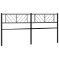 vidaXL Kopfteil Metall Schwarz 200 cm vidaXL Kopfteil Metall Schwarz 200 cm