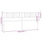 vidaXL Kopfteil Metall Schwarz 200 cm vidaXL Kopfteil Metall Schwarz 200 cm