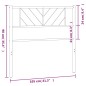 vidaXL Kopfteil Metall Weiß 100 cm