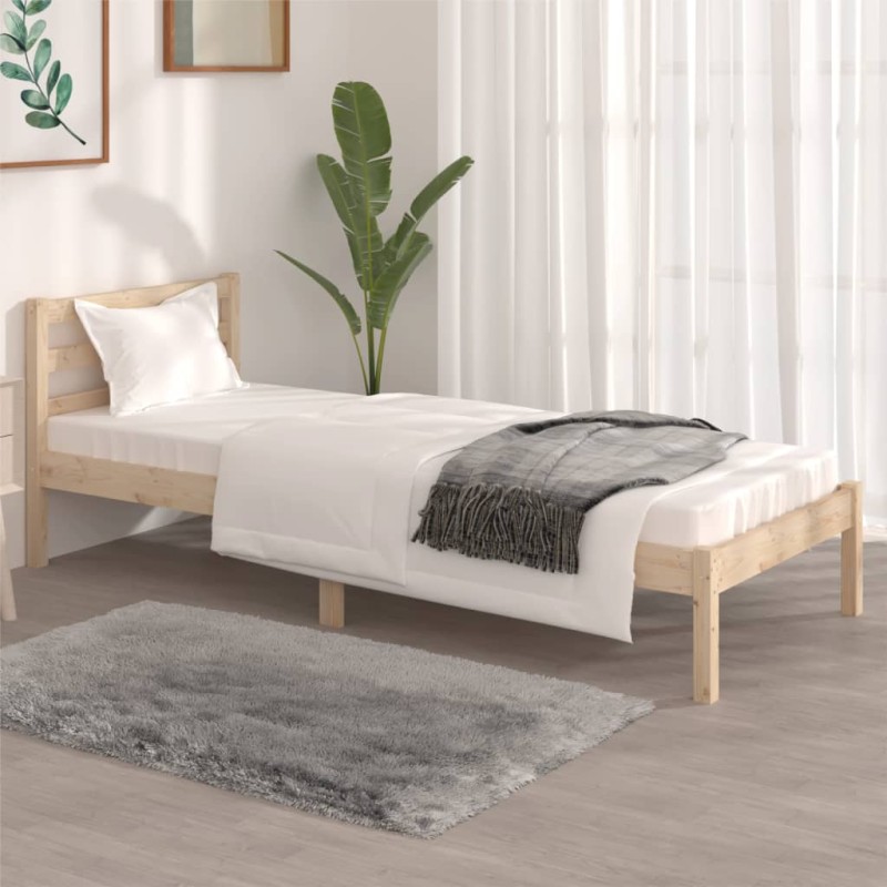 vidaXL Massivholzbett Kiefer 75x190 cm vidaXL Massivholzbett Kiefer 75x190 cm