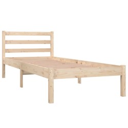 vidaXL Massivholzbett Kiefer 75x190 cm