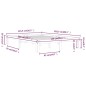 vidaXL Massivholzbett Kiefer 140x200 cm vidaXL Massivholzbett Kiefer 140x200 cm