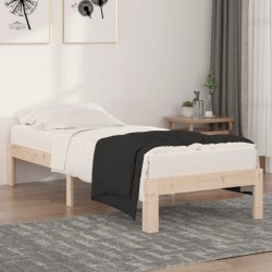 vidaXL Massivholzbett 75x190 cm