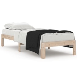 vidaXL Massivholzbett 75x190 cm