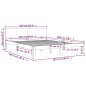 vidaXL Massivholzbett Kiefer 160x200 cm vidaXL Massivholzbett Kiefer 160x200 cm