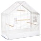 Beeztees Vogelkäfig Weiß 71x35x70 cm Metall Beeztees Vogelkäfig Weiß 71x35x70 cm Metall
